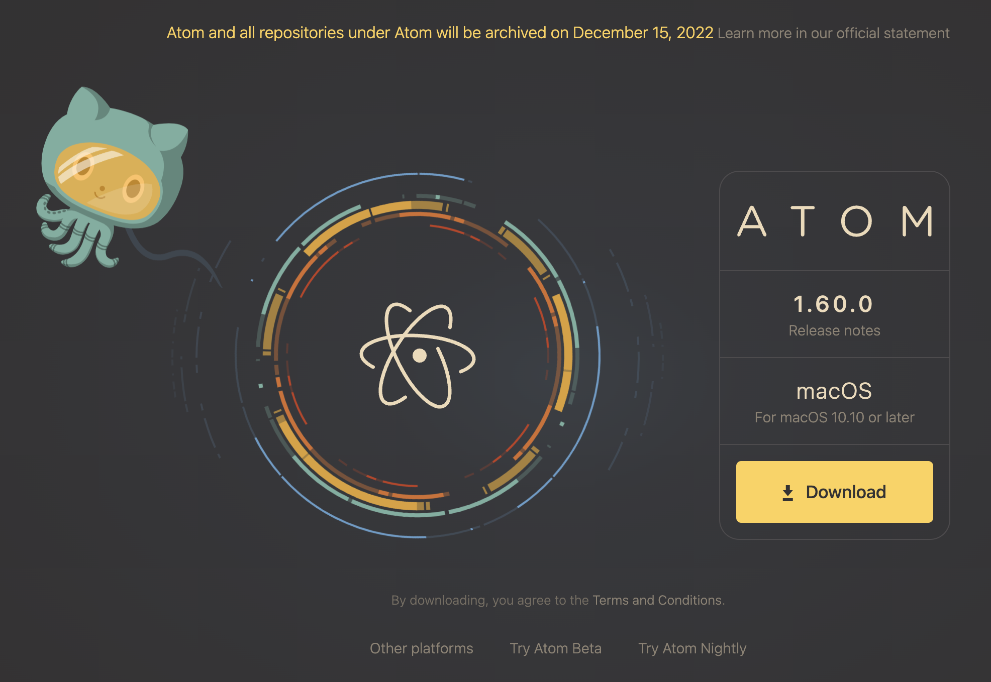Atom 要停止维护了