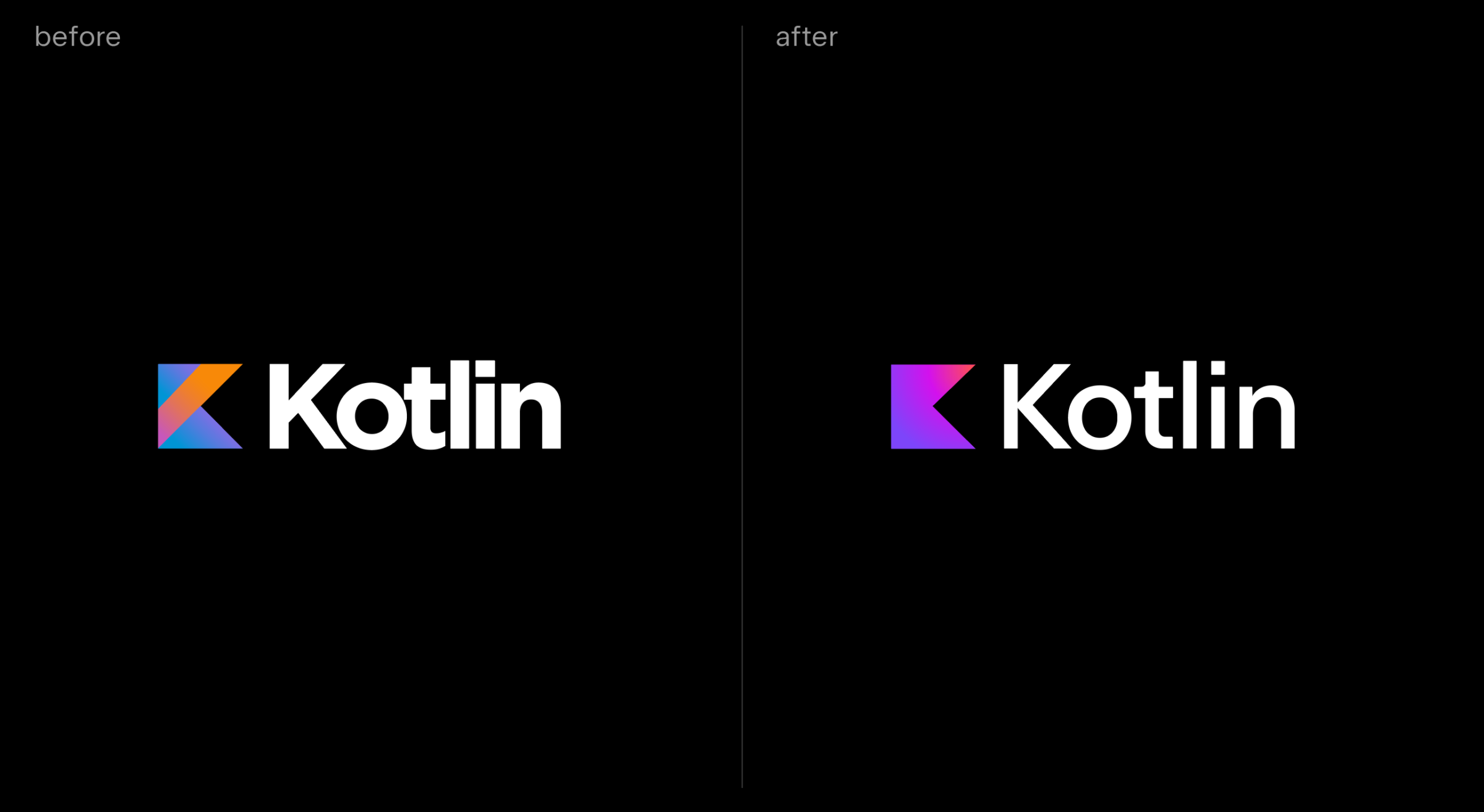 Kotlin 更换了新 logo：更加立体、更加清晰